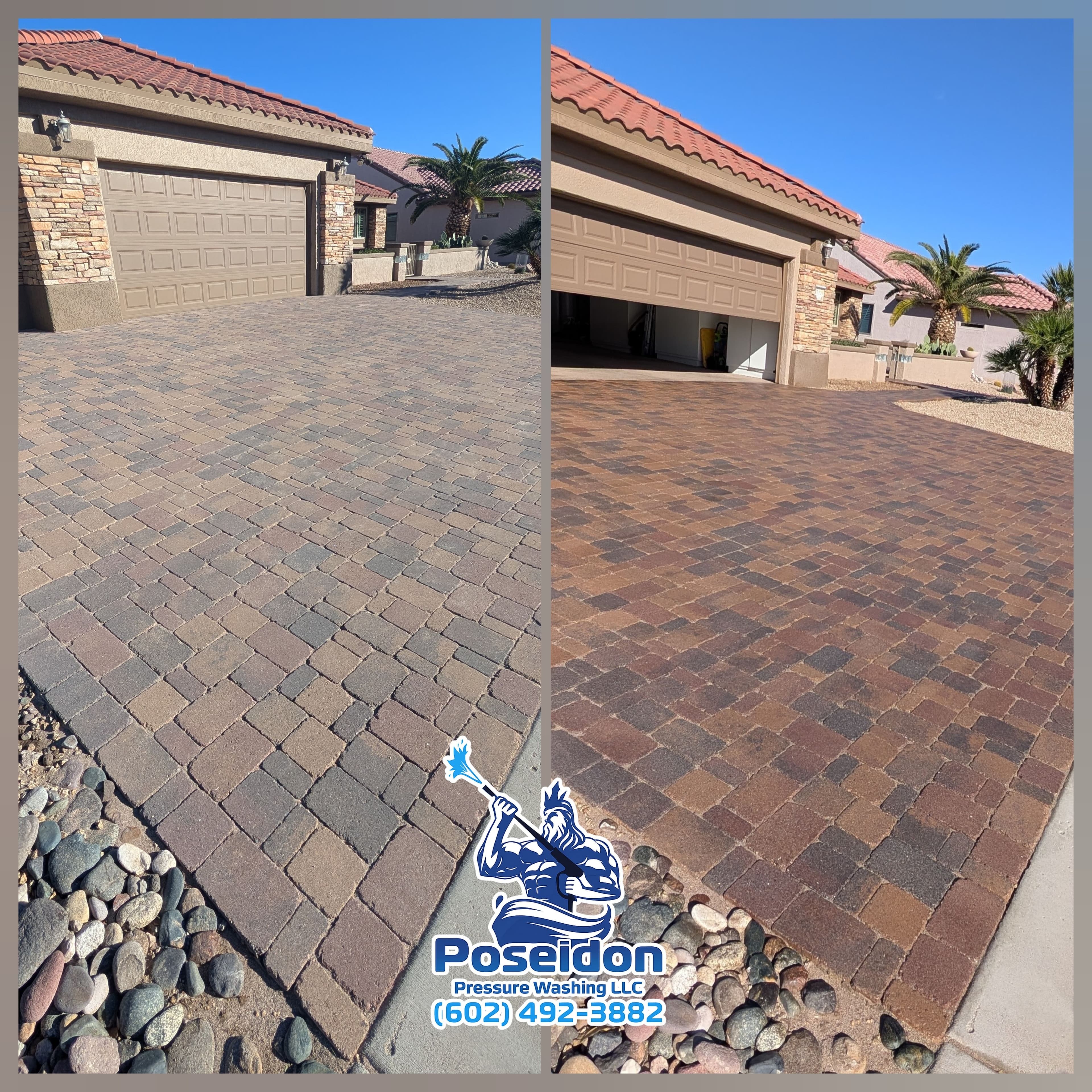 Project Driveway Makeover with Residential Paver Sealing image
