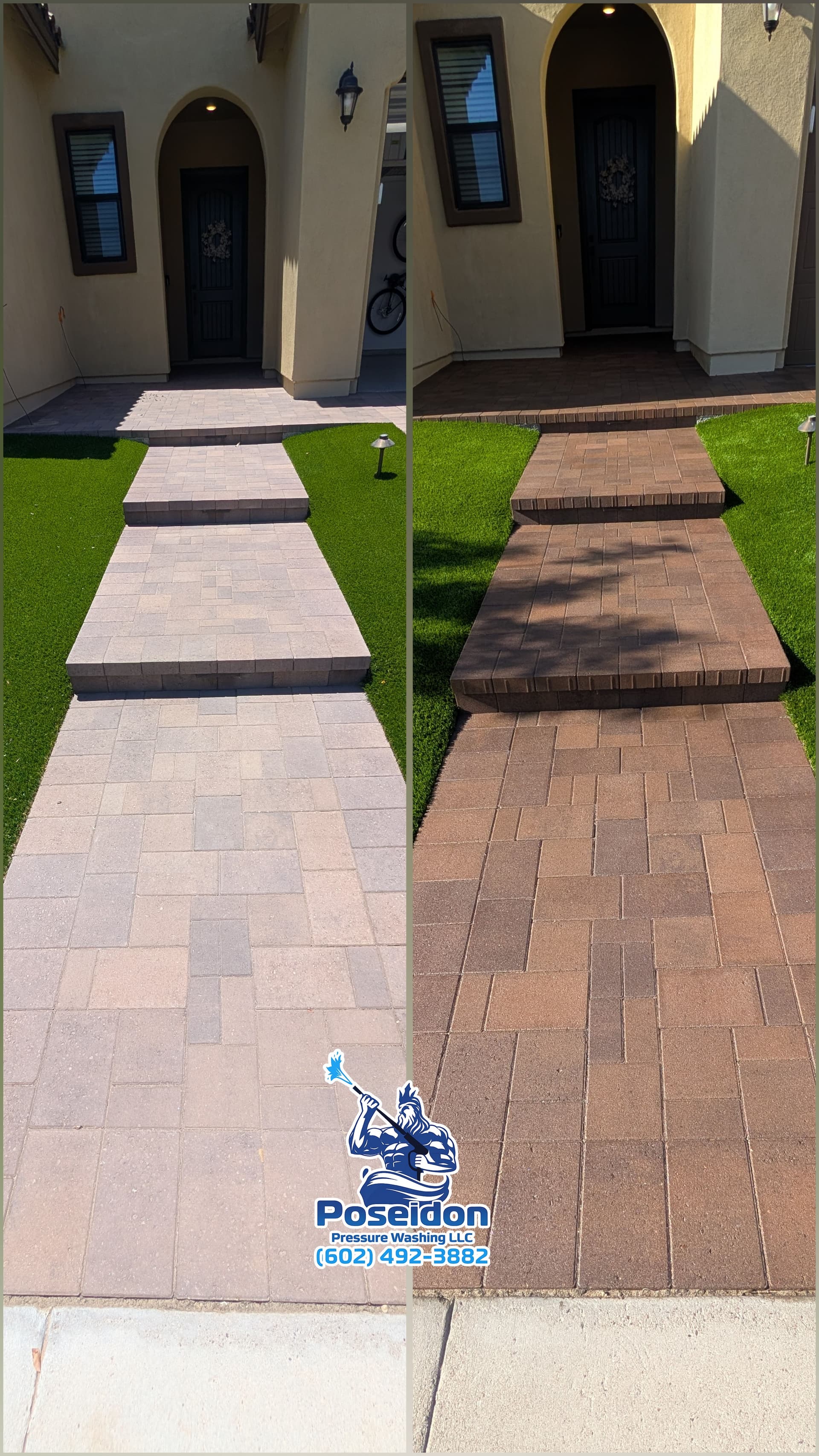 Gallery photos for Paver Sealing Before and After That Speaks for Itself: Image #1
