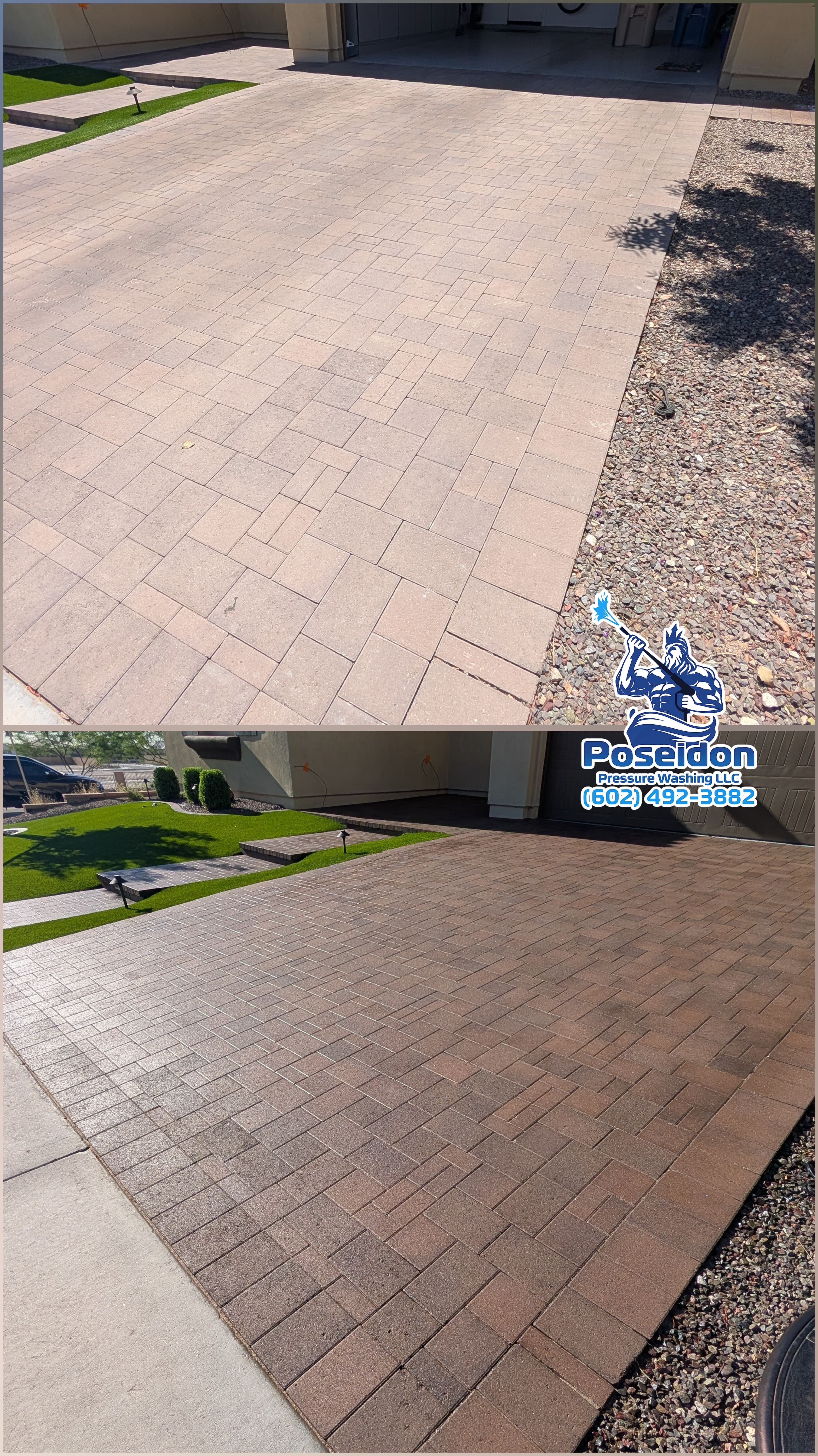 Project Paver Sealing Before and After That Speaks for Itself image