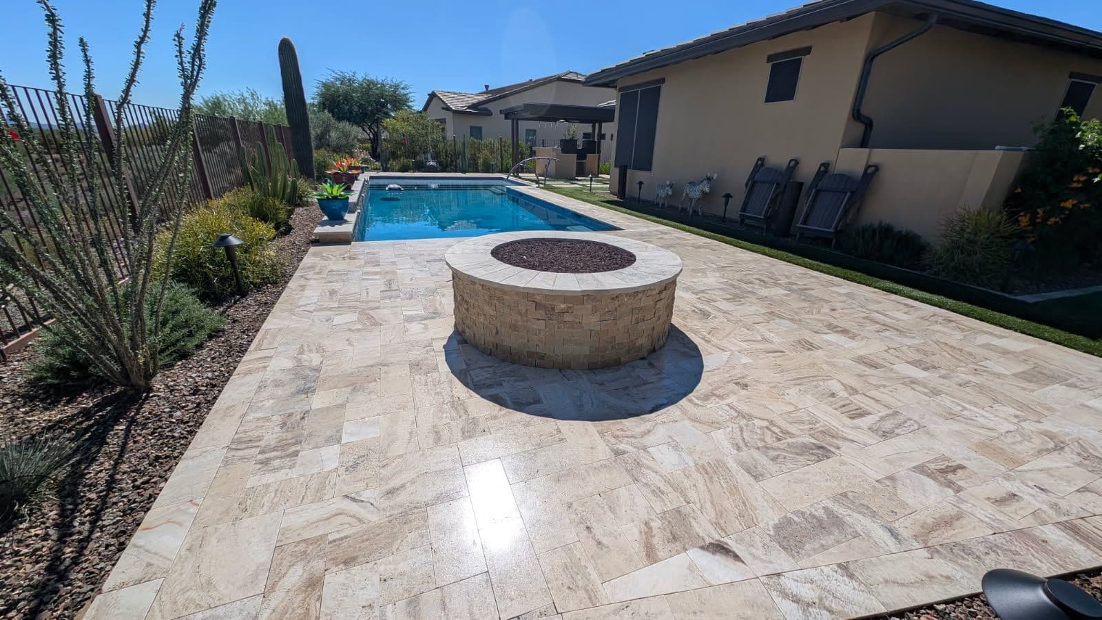 Travertine Patio Sealing in Wickenburg image